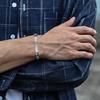Personalized Bracelets For Men Women Customize Unisex Bangle Gift For Wedding Birthday Party Dad Boyfriend Mom Girlfriend