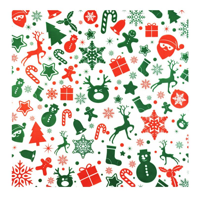 100PC Oil-Proof Paper Baking Wrapping Paper Christmas Theme Greaseproof Paper for Kitchen Sandwich Burger Wrapping Paper Plate