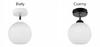CLASSIC CEILING LAMP WHITE BALL LED LAMPSHADE