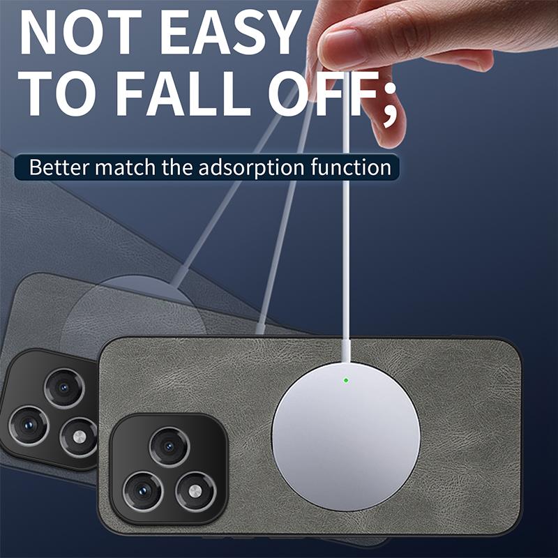 For Honor 400 Lite Leather Exquisite Phone Case For Honor 400 Lite Magnetic Silicone Bumper Shockproof Cover For Honor 400 Lite