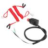 Marine Outboard Emergency Kill Switch Safety Lanyard PVC+ABS Replacement for Yamaha