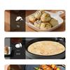 Electric Double-Sided Griddle: Enlarged Crepe & Pancake Maker with Deep Baking Tray.