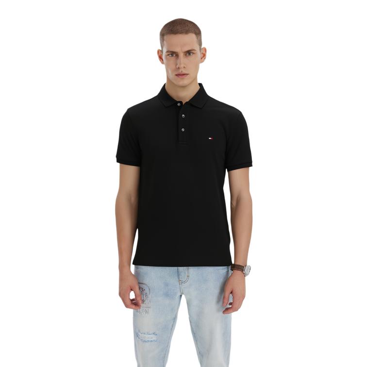 Tommy Hilfiger Polo Shirt Men's Black MW0MW26882BDS