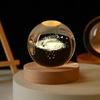 Happyhaves Calming Stellar Spheres - The Galaxy, Saturn and The Moon 3D Sphere Light and Lamp