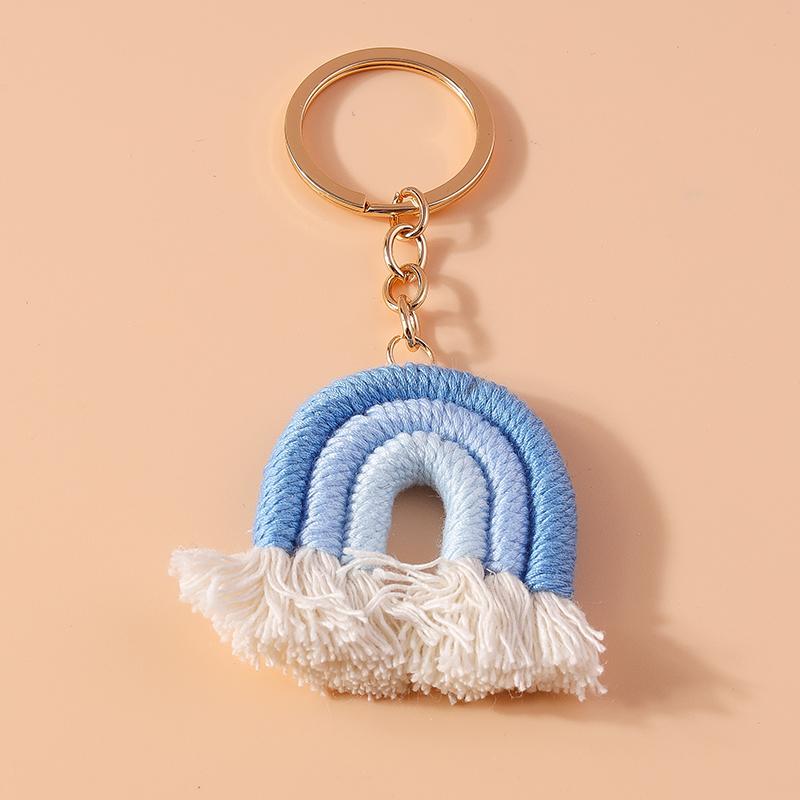 Pretty Tassels Feather Keychain Women Girl Key Ring Pendants for Handbag Decor DIY Handmade Jewelry Gifts