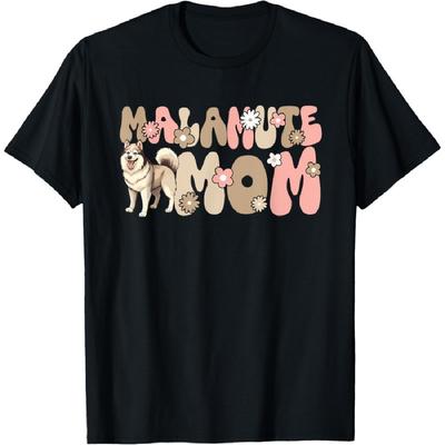 Alaskan Malamute Groovy World's Best Malamute Mom T-Shirt
