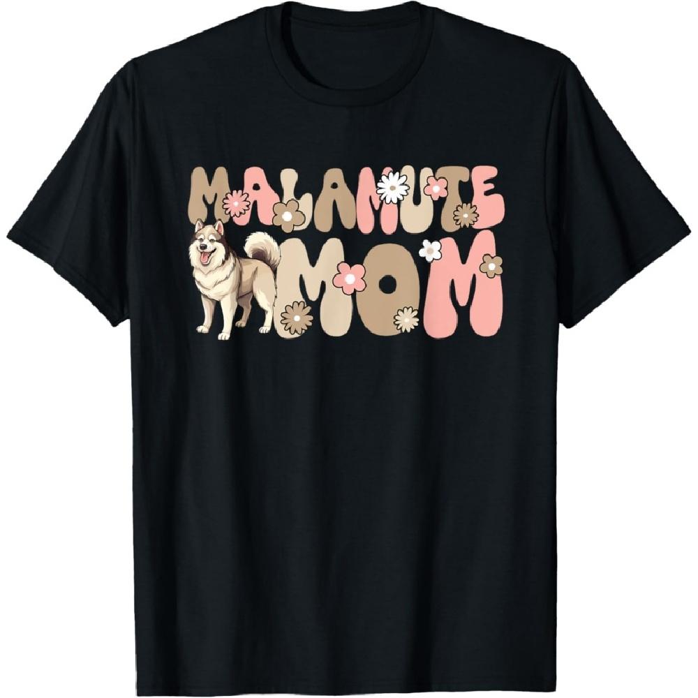 

Alaskan Malamute Groovy World s Best Malamute Mom T-Shirt S