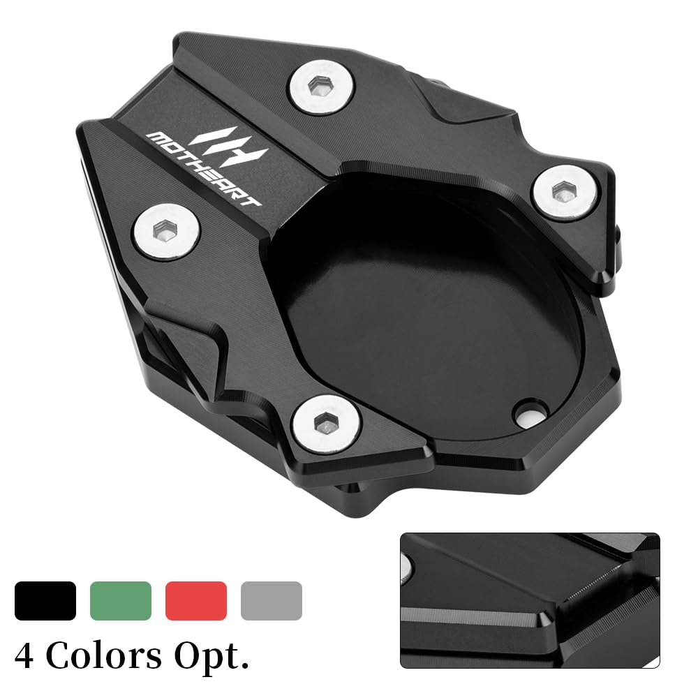 MotHeartCNC Bike Side Stand Enlarger Compatible with Ninja zx-4r/400/zx-4rr/125/500 z400/z125/z