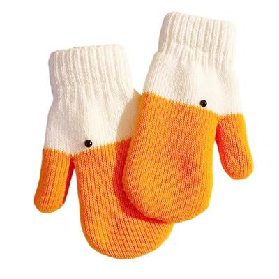Ski Gloves Winter Gloves Cozy Funny Duck Knit Gloves for Women Warm Lined Winter Mittens