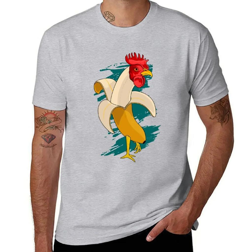 Chicken Banana Farming chickens T-Shirt quick-drying quick drying vintage anime shirt boys animal print shirts graphic tee men