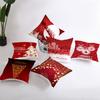 Red Series Christmas Peach Velvet Cushion Cover New Sofa Cushion Cover Square Cushion Cover