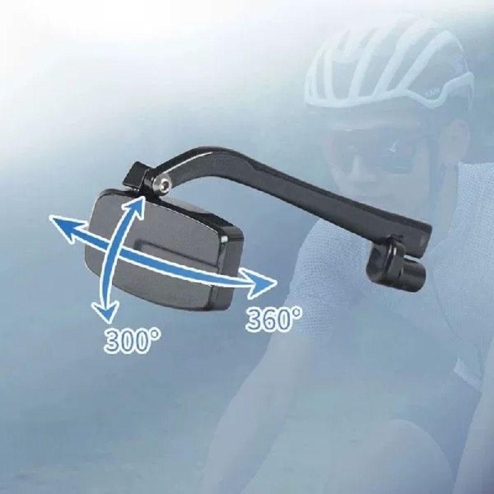 360 Rearview Bike Bicycle Cycling Riding Glasses Adjustment Helmet Rearview Mirror  Riding Safety