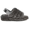 UGG Fluff Yeah Slide Thick Sole Gray Slippers Women's 1095119-CHRC