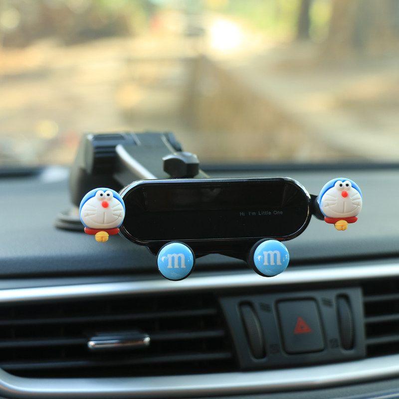 Cute Suction Cup Car Phone Holder, Universal Car Mount for In-Car Navigation Support Dingdang Cat - Suction Cup Dashboard Mount, 2-in-1