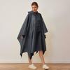 Adult cape raincoat men's and women's light and breathable waterproof zipper outdoor hiking universal poncho portable