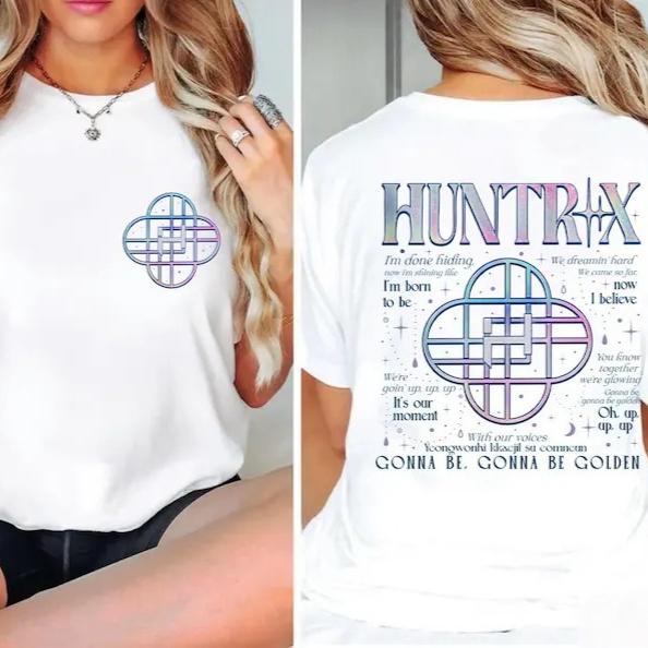 Summer Hot Sale Kpop Huntrix 2026 T Shirt Unisex Y2K Gothic Streetwear Oversized T-shirt Harajuku Hip Hop Punk T-shirt