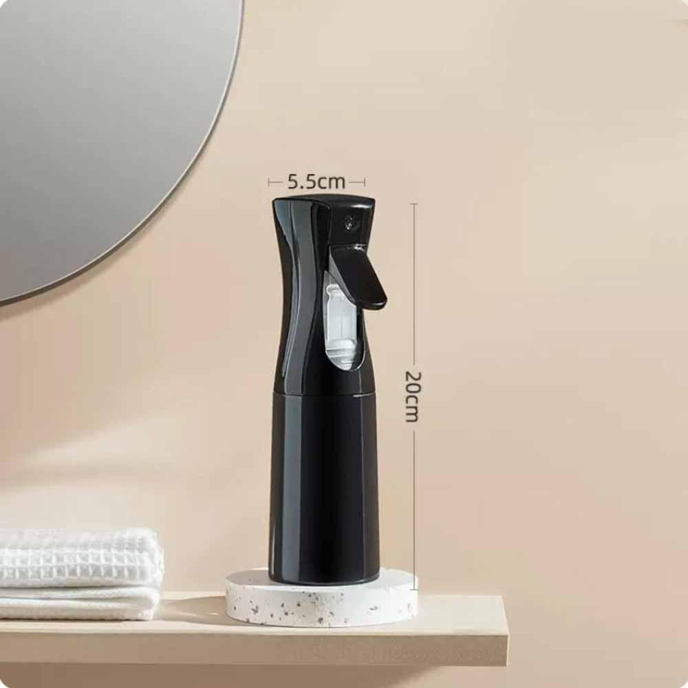 High Pressure Hairdressing Spray Bottle Continuous Mist Refillable Bottle  Beauty Salon Black 200 ml