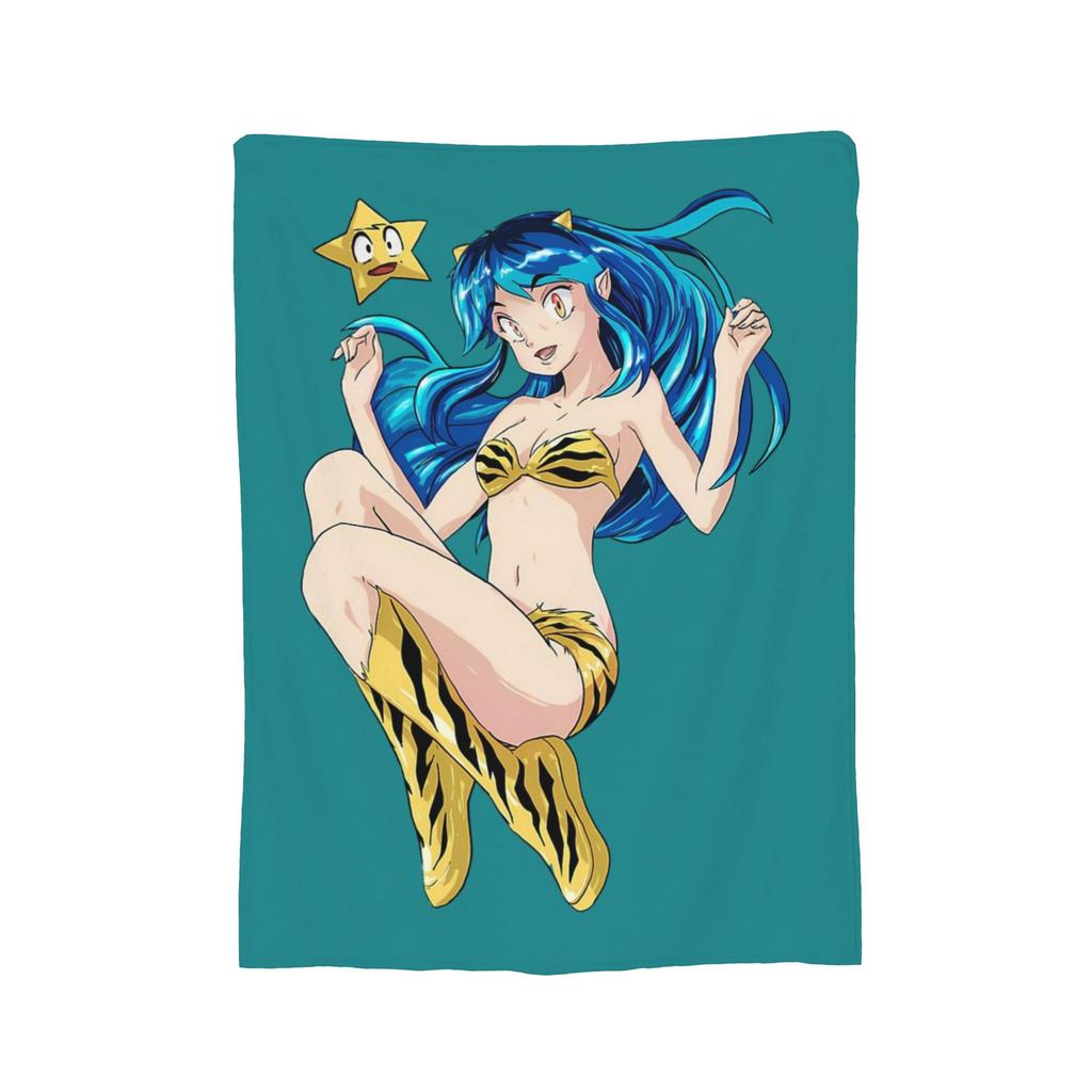 Urusei Yatsura Lamu Blankets Fleece Decoration Breathable Super Soft Throw Blanket for Home Outdoor Bedspreads