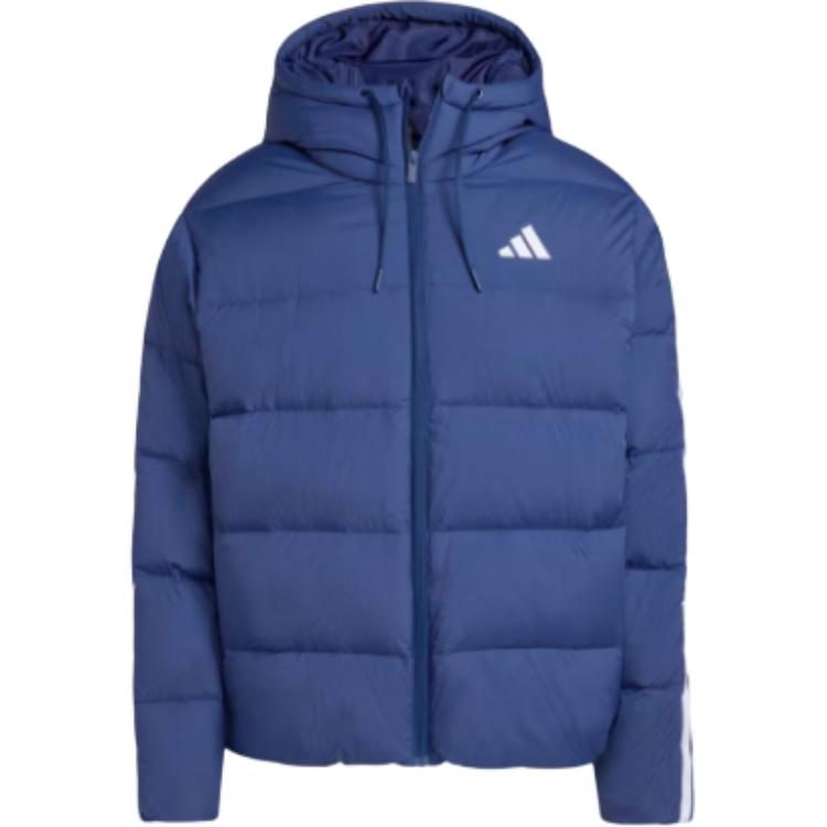 Adidas Essentials Climawarm Striped Loose Fit Long Sleeve Down Jacket Men Jackets JX7799 S