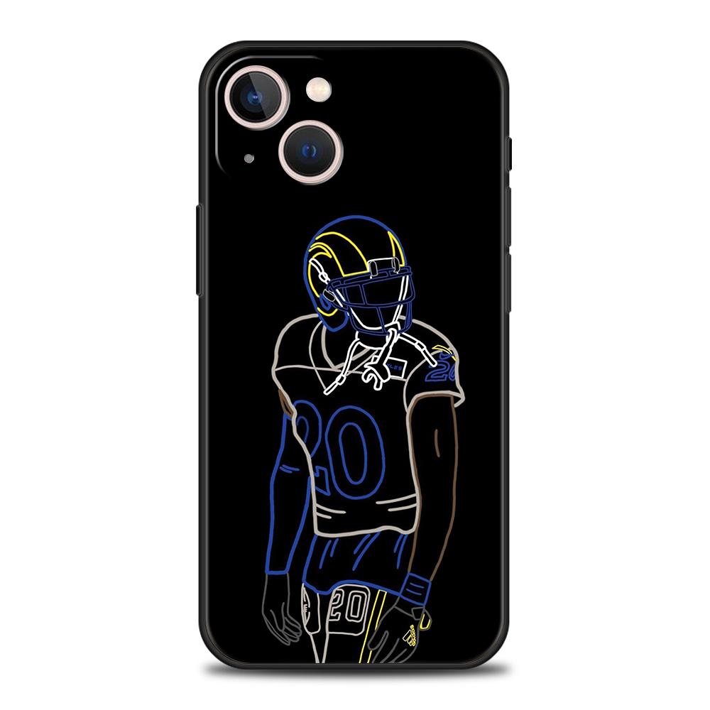 Luxury Phone Case For iPhone 17 Air 16E 16 11 15 14 Pro MAX 12 13 7 8 Plus X XR XS SE 2022 Cover American Rugby player sport