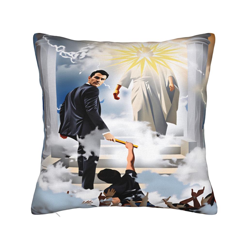 Funda de Almohada Angélica Defensora de Charlie Kirk Funda de Almohada Personalizada Fundas de Almohada Divertidas Para Sofá Decoración del Hogar