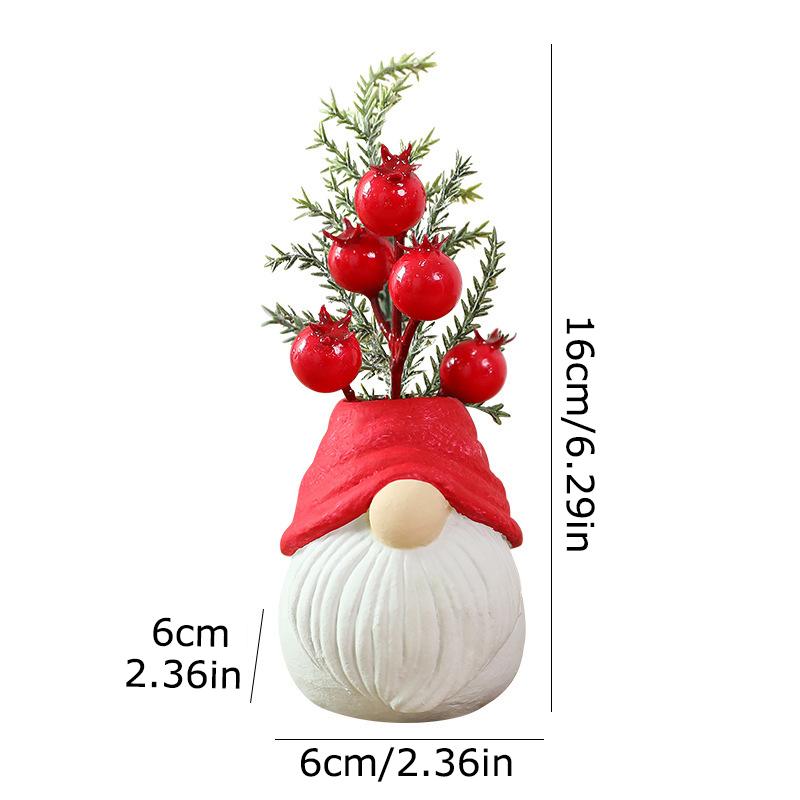 1PC Handicraft Creativity Dwarves Gift Multi-element Ornament Cement Decoration Christmas Festival Dolls