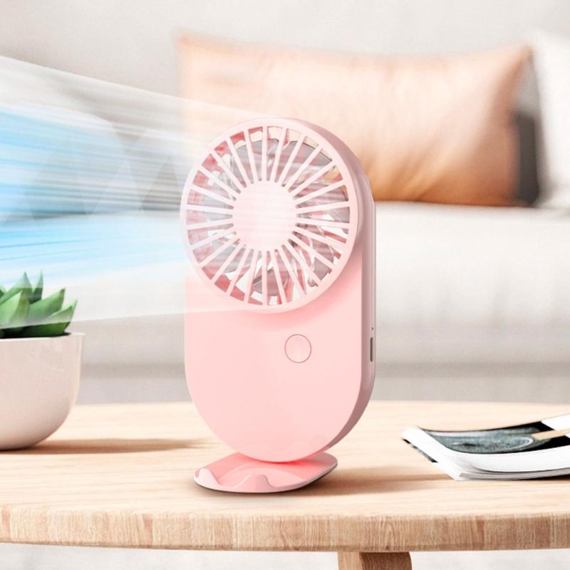 Lightweight USB Fan Multifuntional Cooling Device Small Fan Handheld Powerful Fan Cute Desk Fan for Desk Travel Use