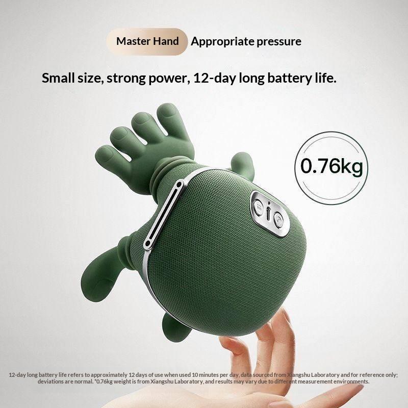 Neck Shoulder Massager With Heat,4D Bionic Fingers Simulate Real Palm Massage,3 Intensities&2 Heat Settings,Relax Muscle Tension