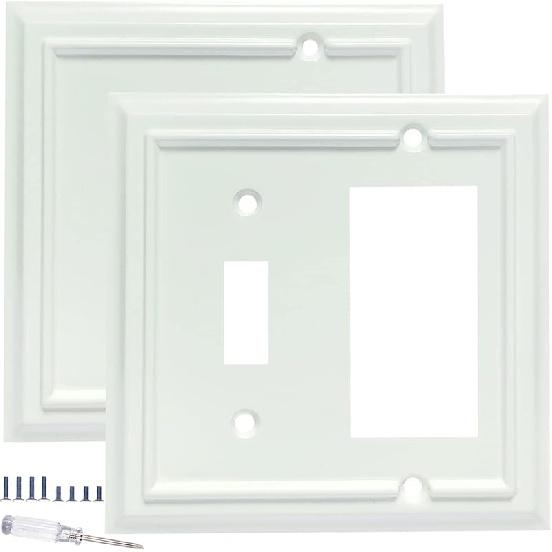 Wall Plates, Duplex Outlet Covers, Toggle Light Switch Plates, Decorator Light Switch Cover, Bamboo Fiber Material Standard Size Wall Plates of