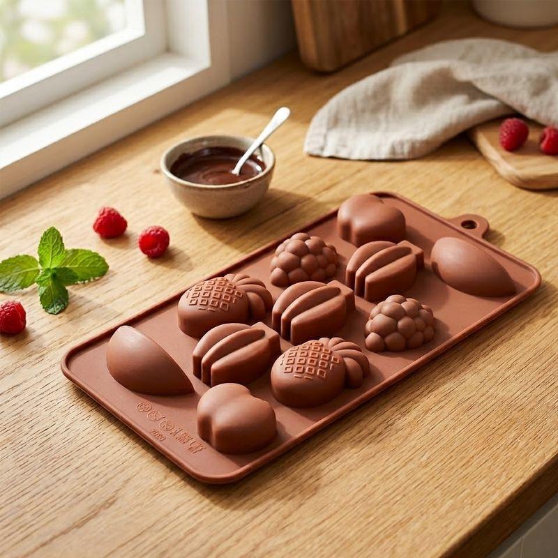 CCmax 3-Pack Silicone Star Molds Nonstick Premium for Homemade Chocolate, Candy, Jelly or Ice Cube Trays