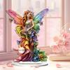 Flower Fairy Figurine for Home Garden, Wings, Angel, Courtyard, Tabletop Decoration, Acrylic Tabletop Figurine Decoration
