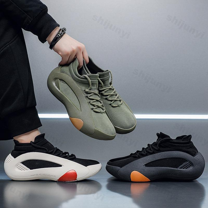 Fashion 2025 Spring Basketball Casual Shoes Men Fashion Trend Wear Resistant Anti Slip Sports Shoes Comfortable Non slip Chunky sneakers