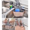 Multifunctional Sink Organiser for Sponges Brushes and Soap Drain Basket Bag Bathroom Faucet Cleaning Accessories Rack