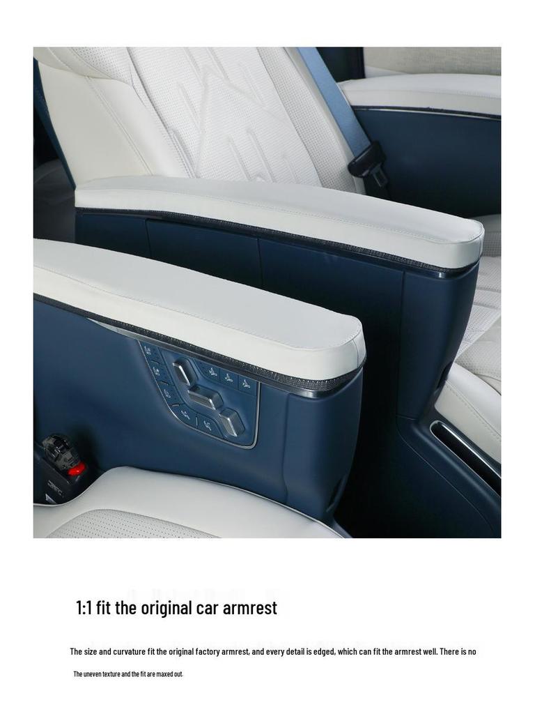 Zeekr 009 Leather Armrest & Aisle Protection Cover for Second Row - Car Interior Upgrade Accessory
