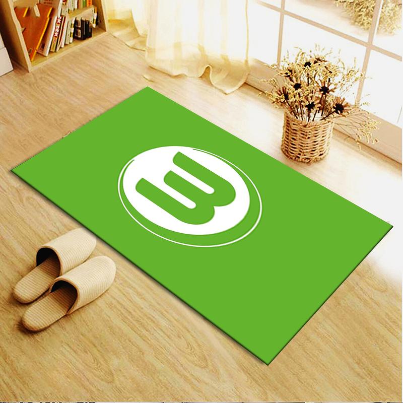 Nuovo Tappeto VfL Wolfsburg 2025 per Soggiorno Camera da Letto Casa Decorazione Divano, Tappetino Antiscivolo per Giochi Bambini100