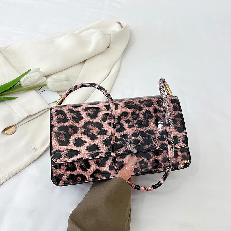 Trendy Leopard Print Handbag New Women's Bag Retro Fashion Shoulder Bag Underarm Handbag Women