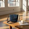 Trendy Denim Crossbody Bag for Women Fashionable Shoulder Purse Soft Handbag for School Campus
