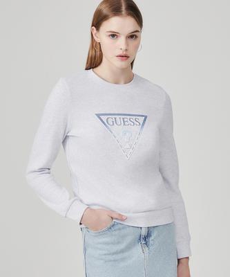 Denim Embossed Triangle Sweatshirt Mn1K8441