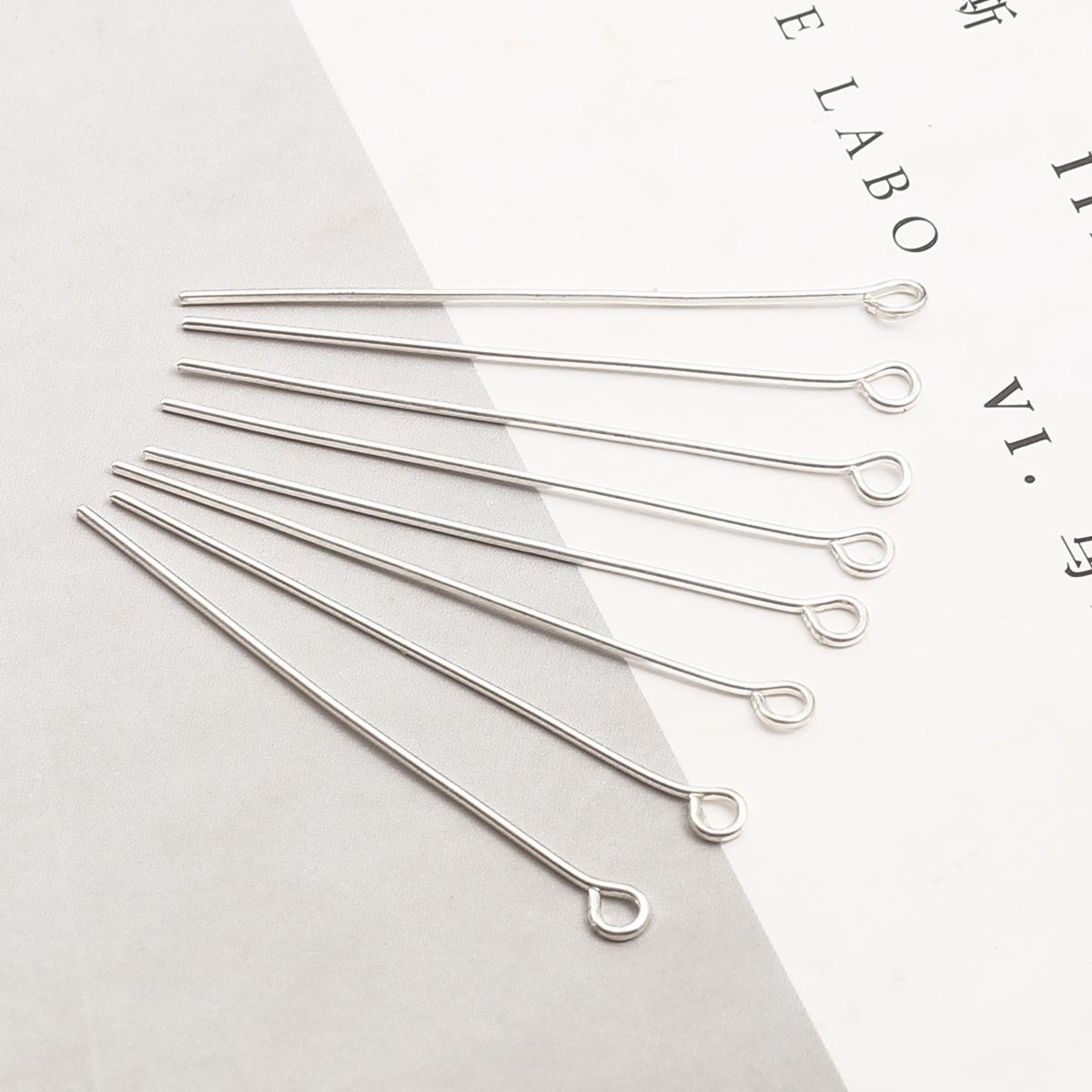 

Плоский штифт с 9 ушками 16-50 мм Иглы Бусины Материалы для изготовления украшений DIY Аксессуары Серьга 20mm серебряный