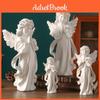 Angel Praying Sculpture Girl Nordic Light Luxury Office Decor Handicraft