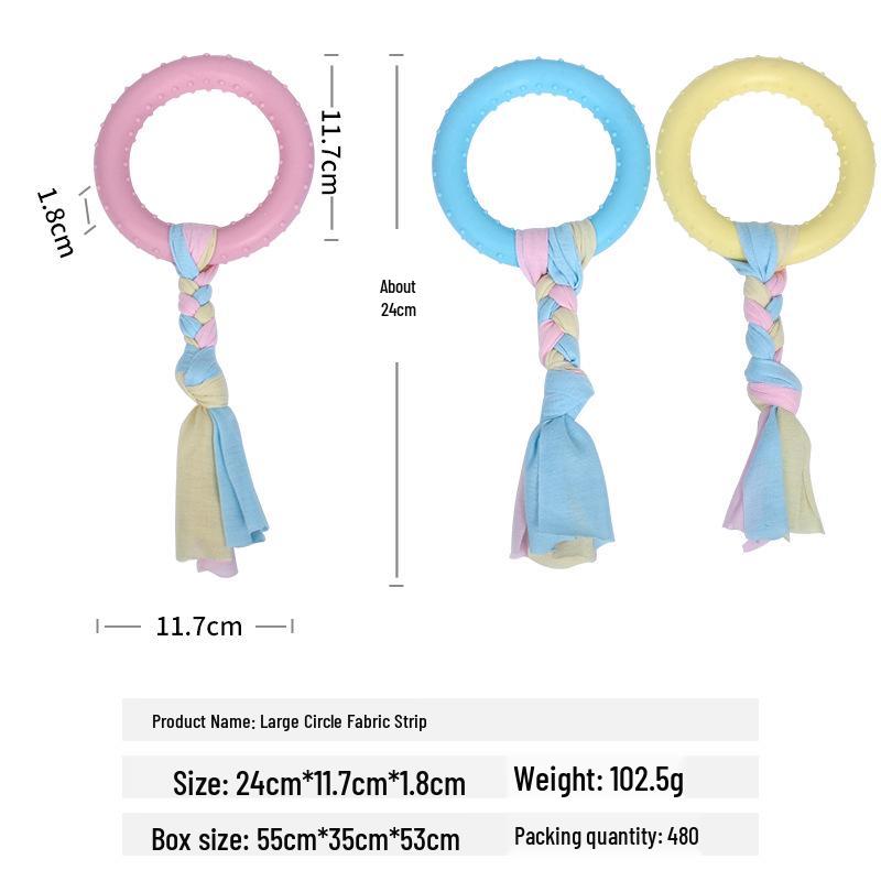 Durable Cotton Rope Knot Dog Toy - Bite-Resistant, Indestructible Molar Ball for Puppies