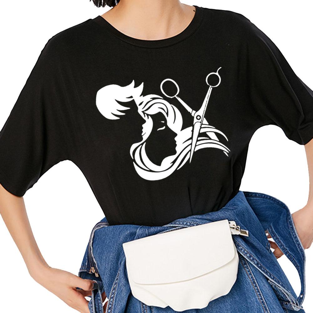 Funny Barber Weapon Scissors T Shirt Hairdresser Barber Hair Stylist Definition Hip Hop Harajuku T-shirt Women Clothing