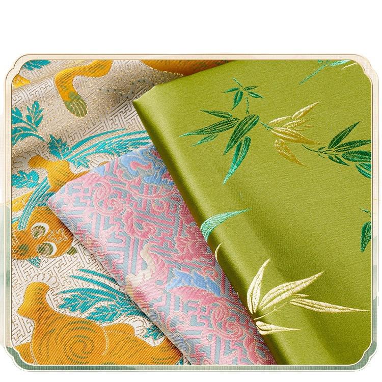 Retalhos de Tecido Brocado Jacquard Estilo Chinês para Sachê DIY e Artesanato