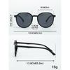 Fashionable Round Glasses Classic Party Accessories Holiday Gifts Trendy Decorative Eyewear for Women Men