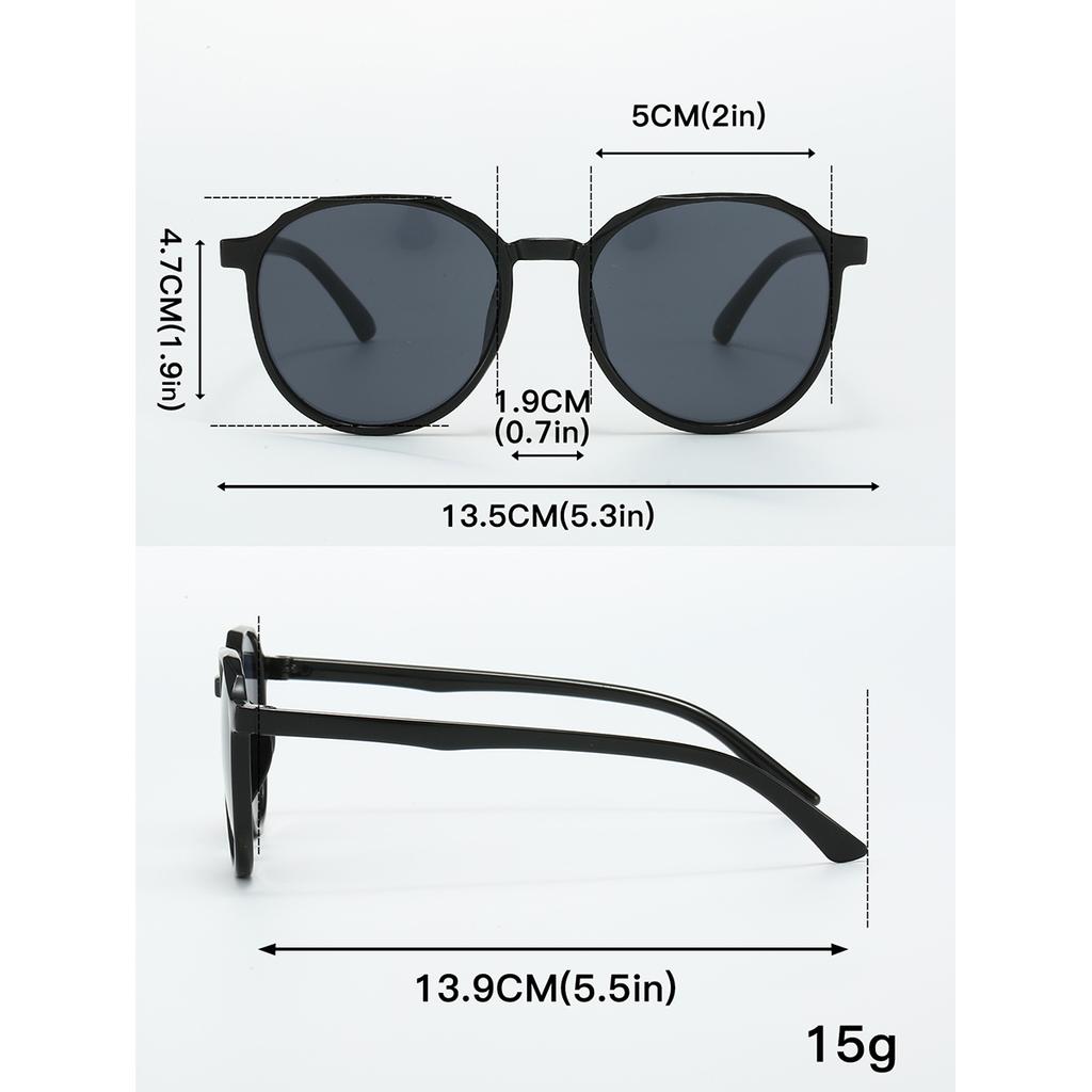 Fashionable Round Glasses Classic Party Accessories Holiday Gifts Trendy Decorative Eyewear for Women Men