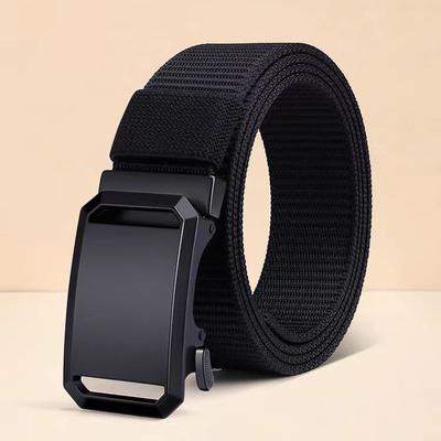 Automatic Buckle Belt Men'S Tactical Function Wind Tooling Tide Casual Canvas Nylon Belt Light Person Military Training Belt