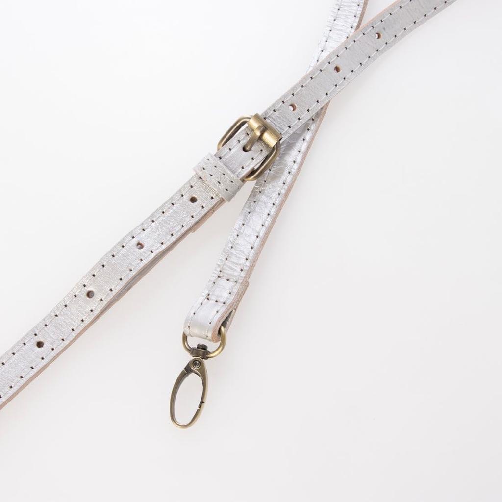 Peaks Peak Cowhide Patchwork Tote Size S Silver 2-Way Bag, (30-00-00001), Women's