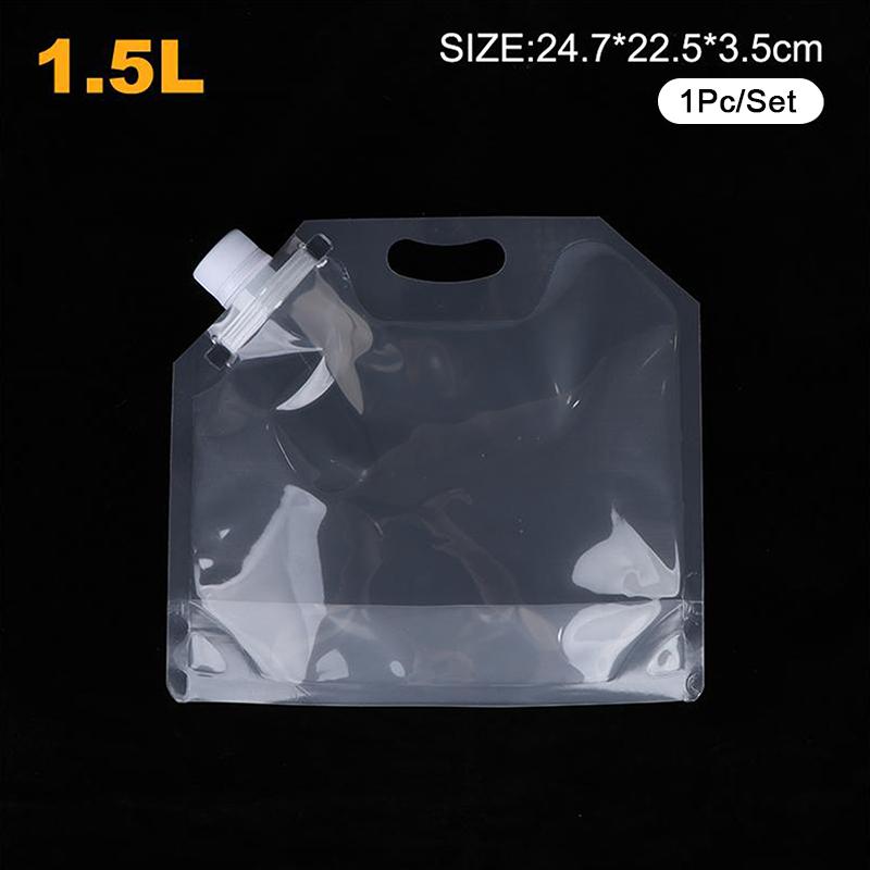 5 Stück 1L-10L Faltbarer Wasserbehälter Wasserspeicherkanister Tasche für Outdoor Camping Wandern Notfall-Überleben