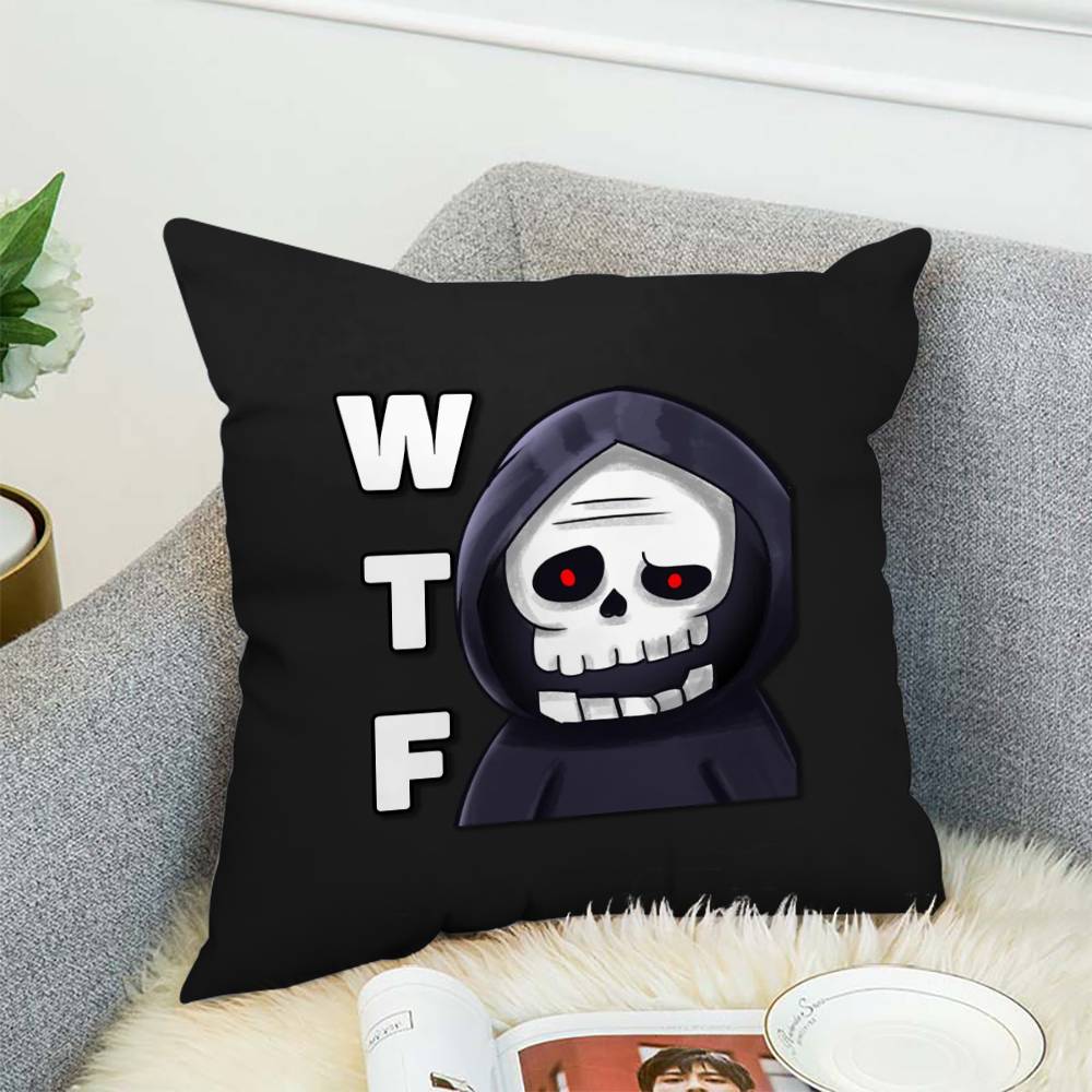 

Ghostface Pillow Case Double-Sided Printing Cushion Cover 45x45 Decorative Cushions Sofa Home Decor Soft Pillowcase 12x12Inch