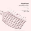 Curved Macaron Rib Comb: Women's Styling, Fluffy Curly Hair Air Cushion Massage Comb